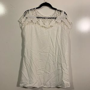 White T-shirt style dress